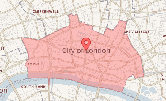 Get Place Details for the "City Of London" address suggestion