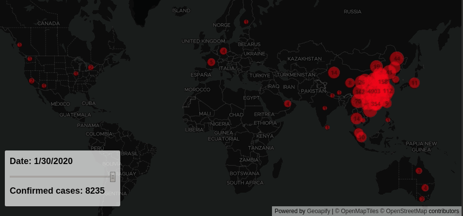 Coronavirus outbreak data