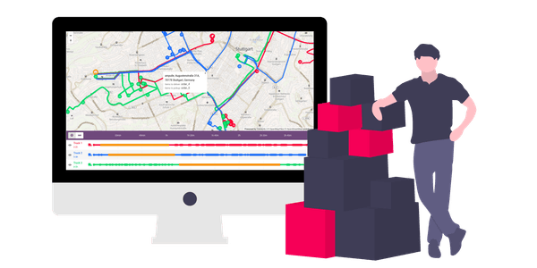 Optimal route for 3 delivery trucks with delivery and pickup jobs