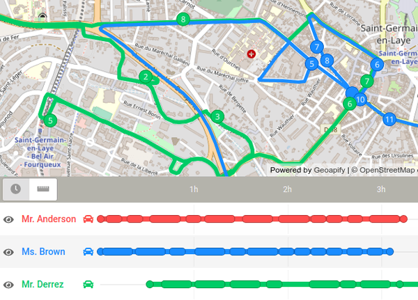 Optimize routes for social and medical workers