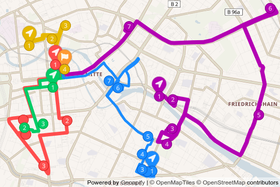 Find optimal routes