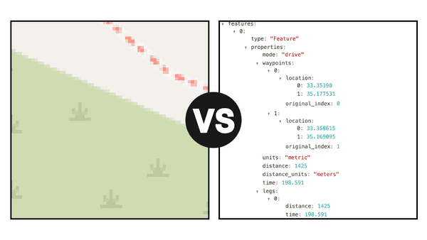 Raster vs vector geospatial data comparison