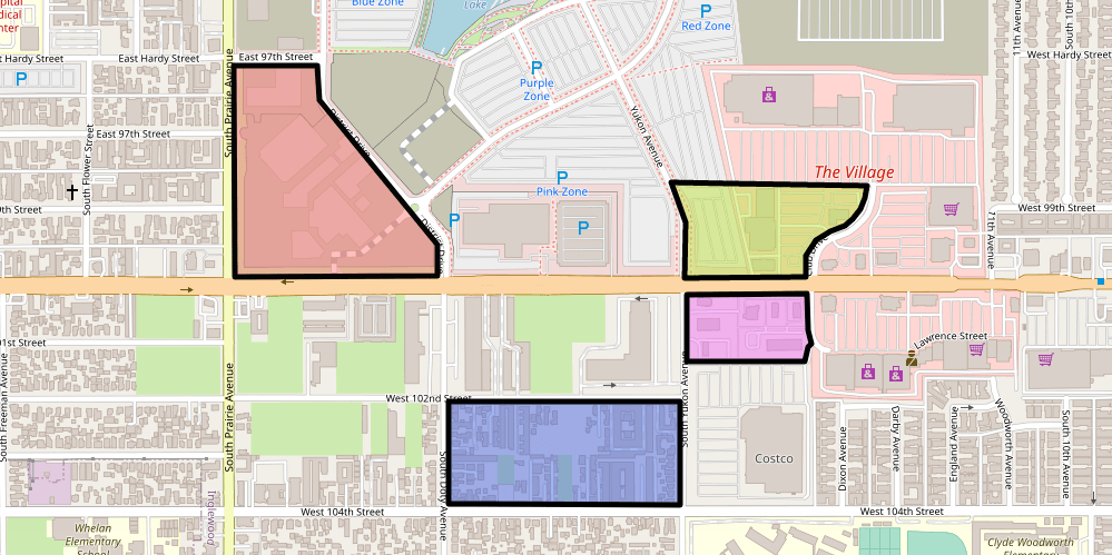 Highlight regions on a static map