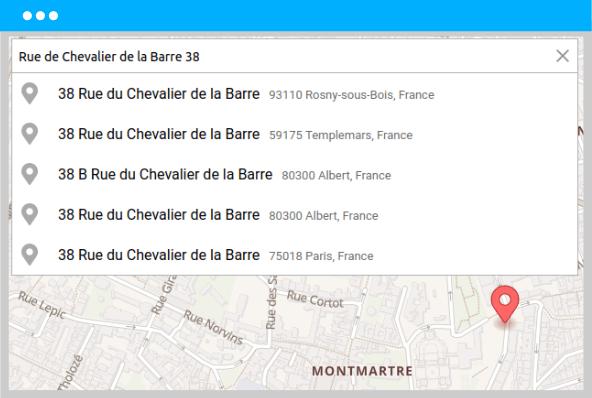 Address autocomplete form example