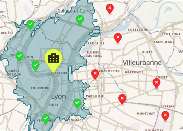 Analyse accessibility of social services