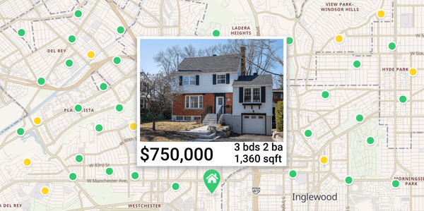 Using maps to list properties for sale and rent