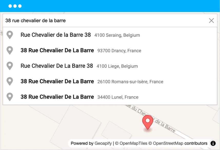 Address Autocomplete