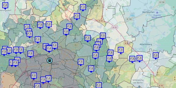 Digital map with Location Intelligence tools