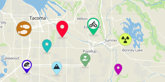Generate beautiful Map Marker icons