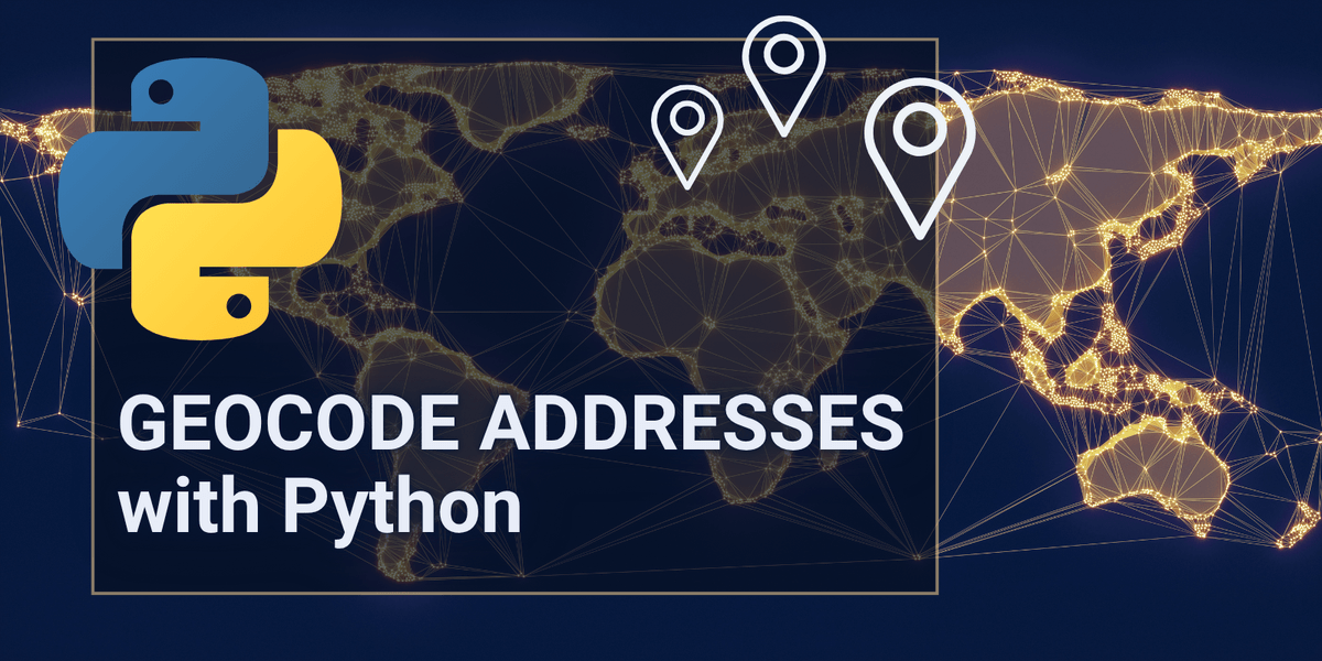 Convert addresses to latitude and longitude using Python