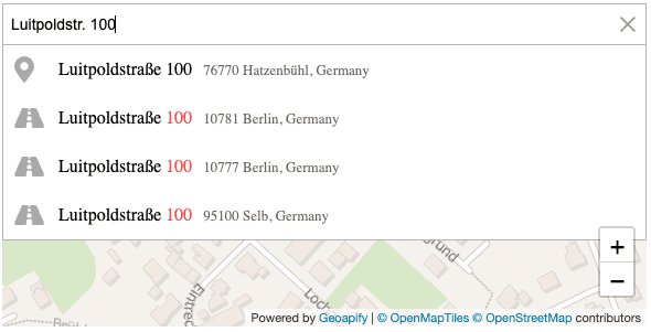 Missing house visualization example