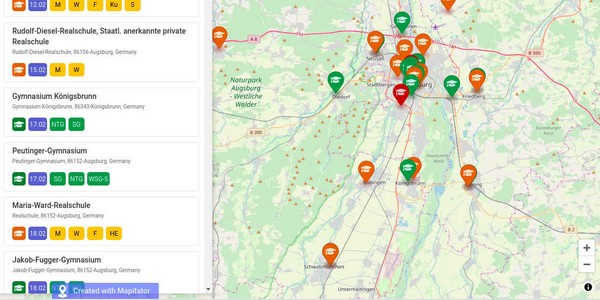 Import data from an excel file to a map