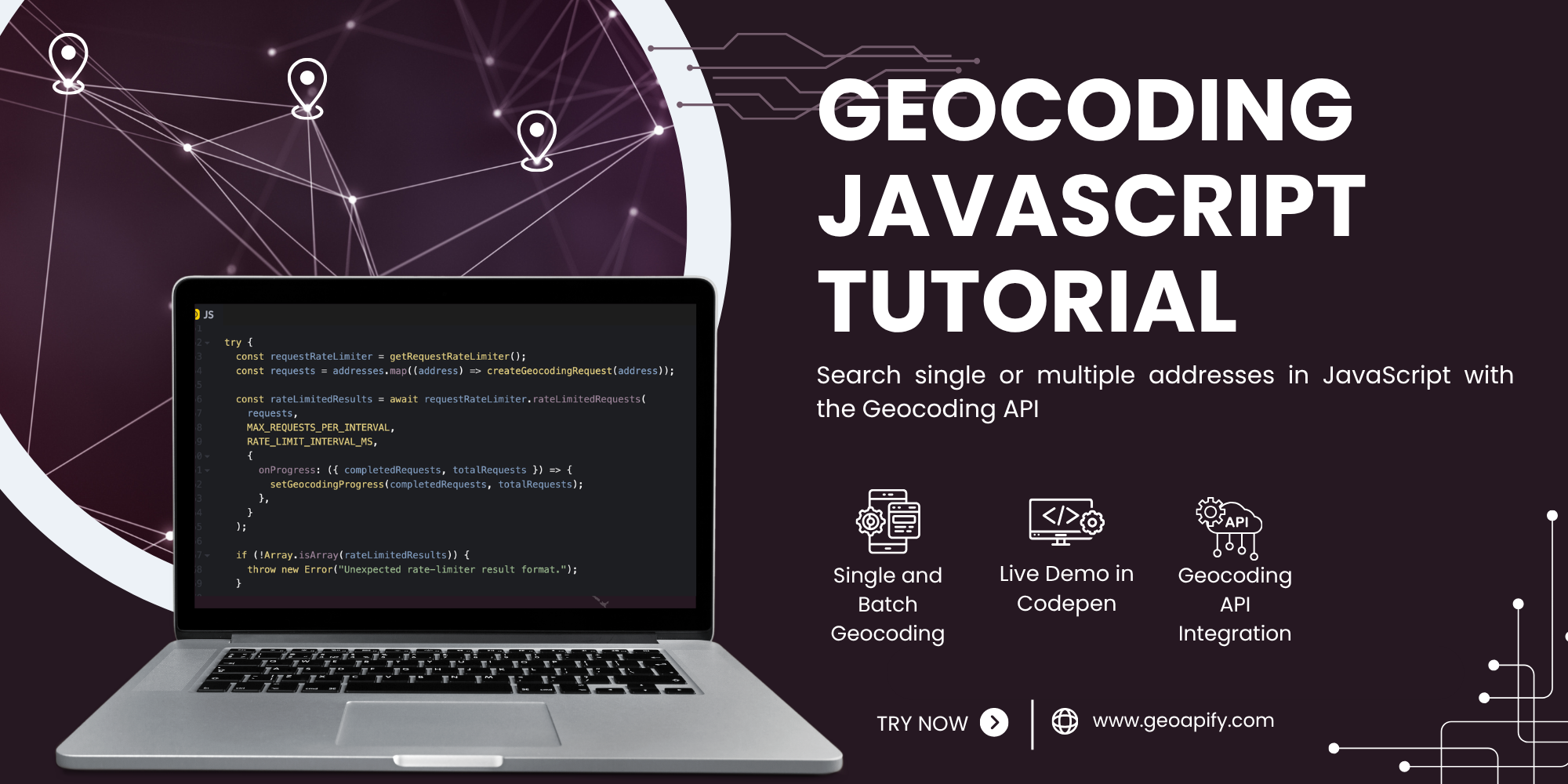Search Addresses with Geocoding API | JavaScript Tutorial