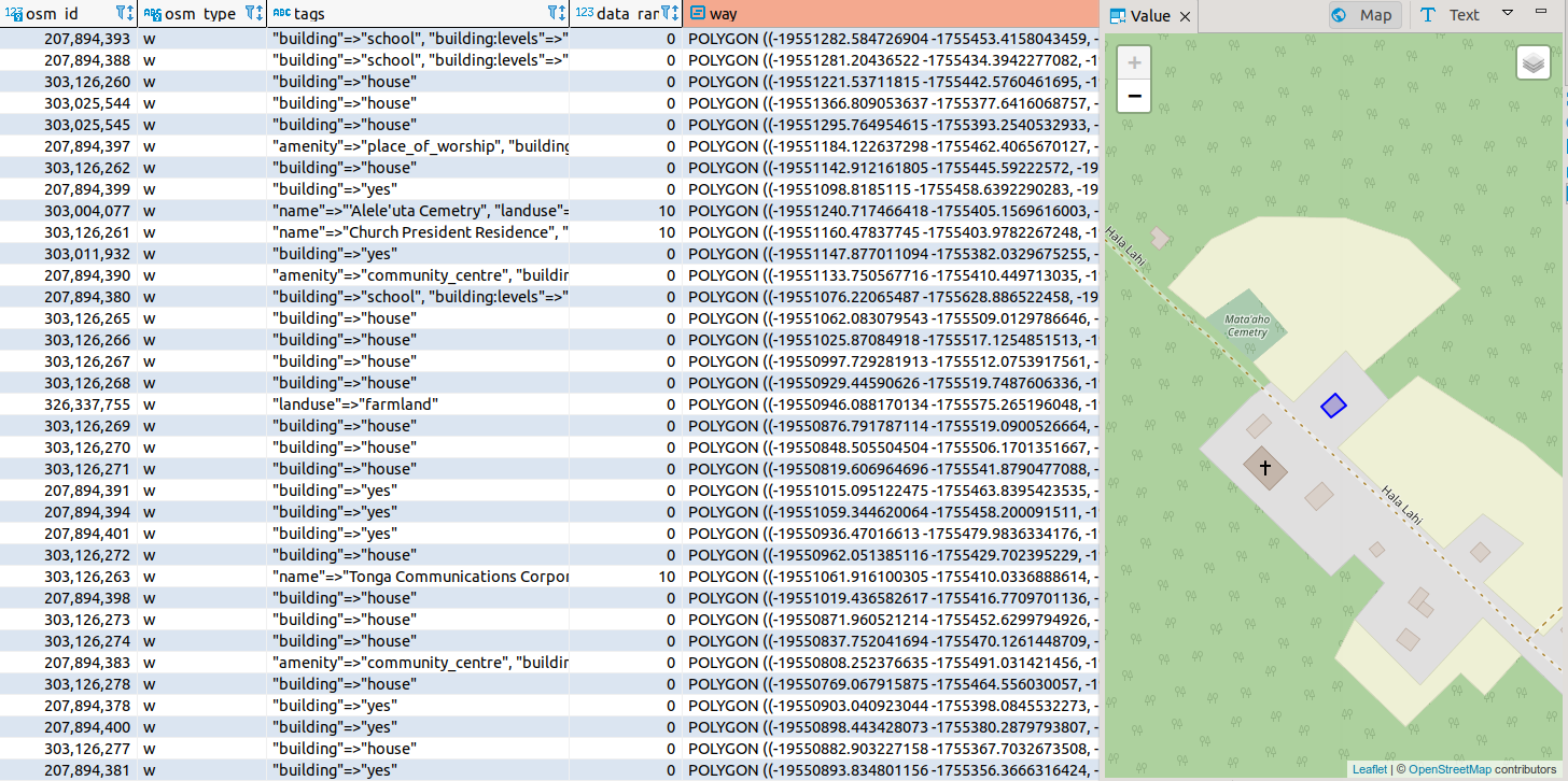 Example: Connect to an OSM Vector Server